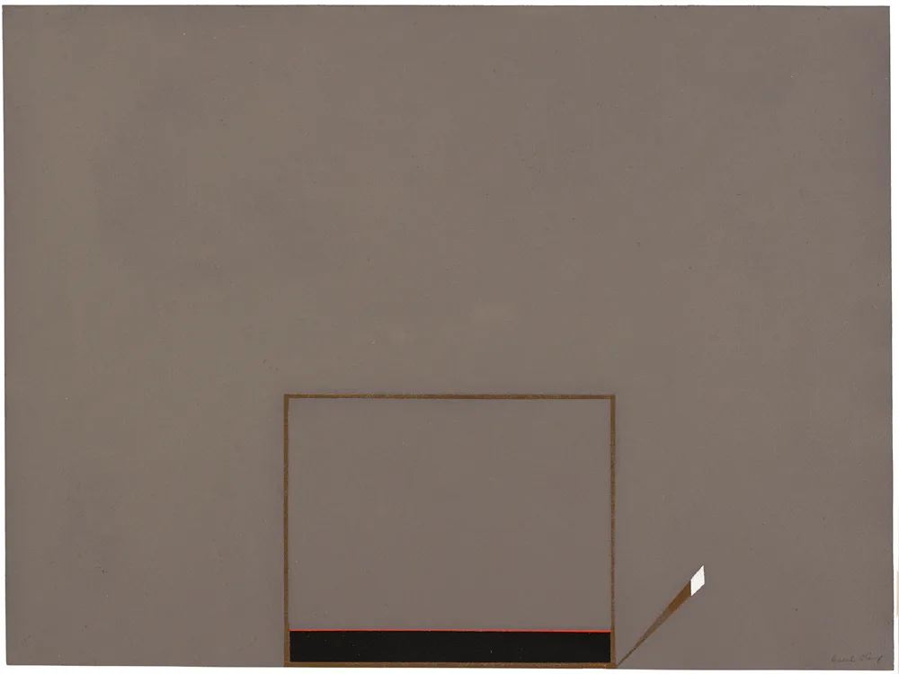 UNTITLED by Cecil King, oil on paper, sold Feb 2017
