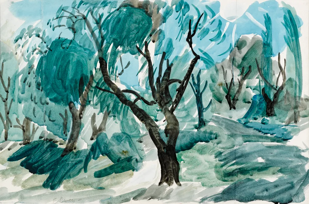 Elizabeth Rivers, TREES, watercolour