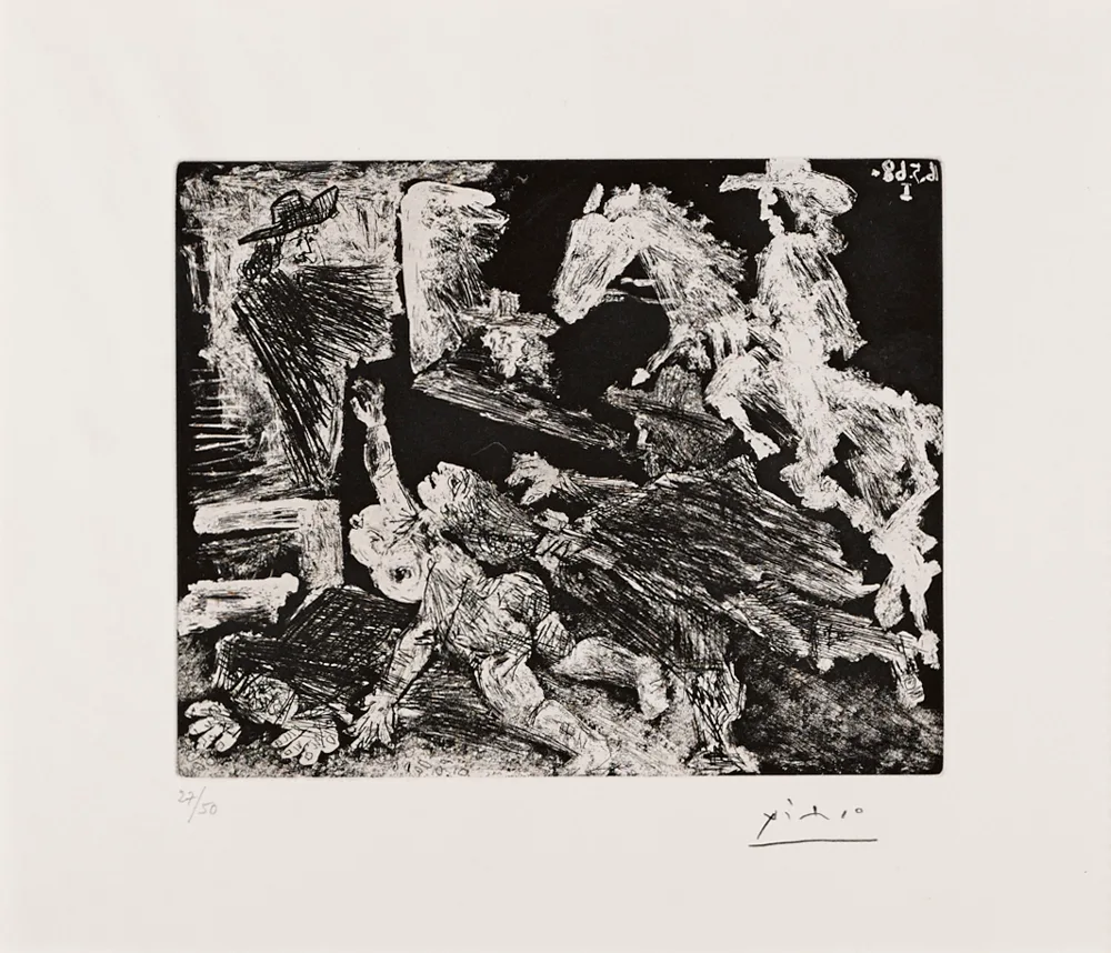LA CÉLESTINE (SERIE 347) by Pablo Picasso, 1968, etching; (no. 27 from an edition of 50), sold Feb 2017