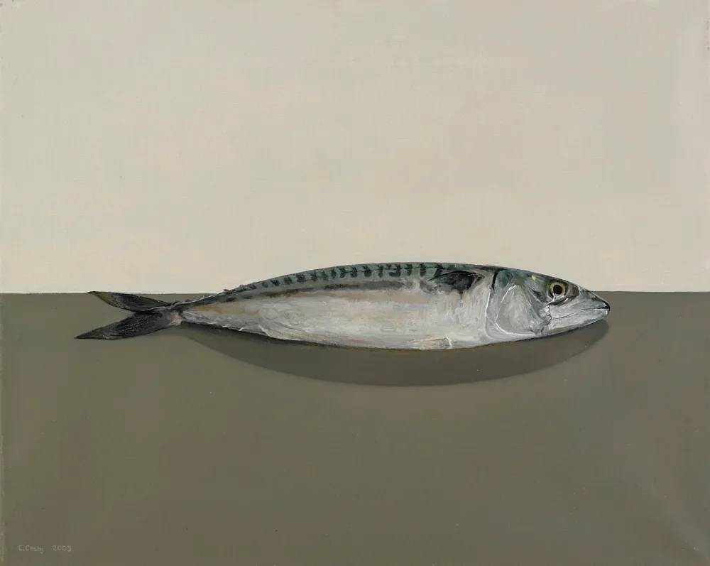 MACKEREL by Comhghall Casey, 2003, oil on canvas, sold Feb 2017
