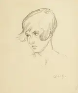 William John Leech, HEAD OF A GIRL [A BOTTERELL FAMILY MEMBER]