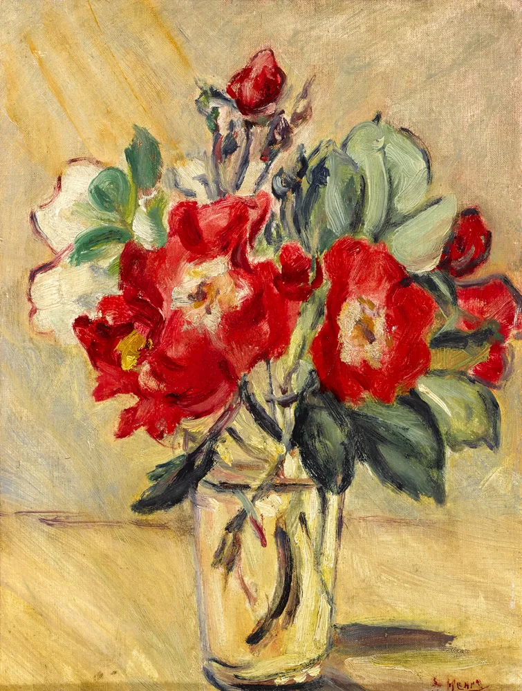 ROSES by Grace Henry, oil on board, sold Nov 2016