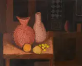 Arthur Armstrong, STILL LIFE IN PURPLE AND BROWN