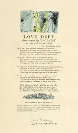 Louis le Brocquy, LOVE DUET, FROM THE PLAY GOD'S GENTRY BY DONAGH MACDONAGH