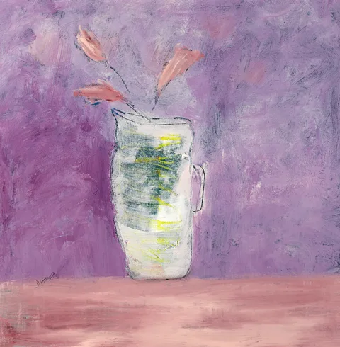 Basil Blackshaw, STILL LIFE WITH FLOWERS, oil on canvas