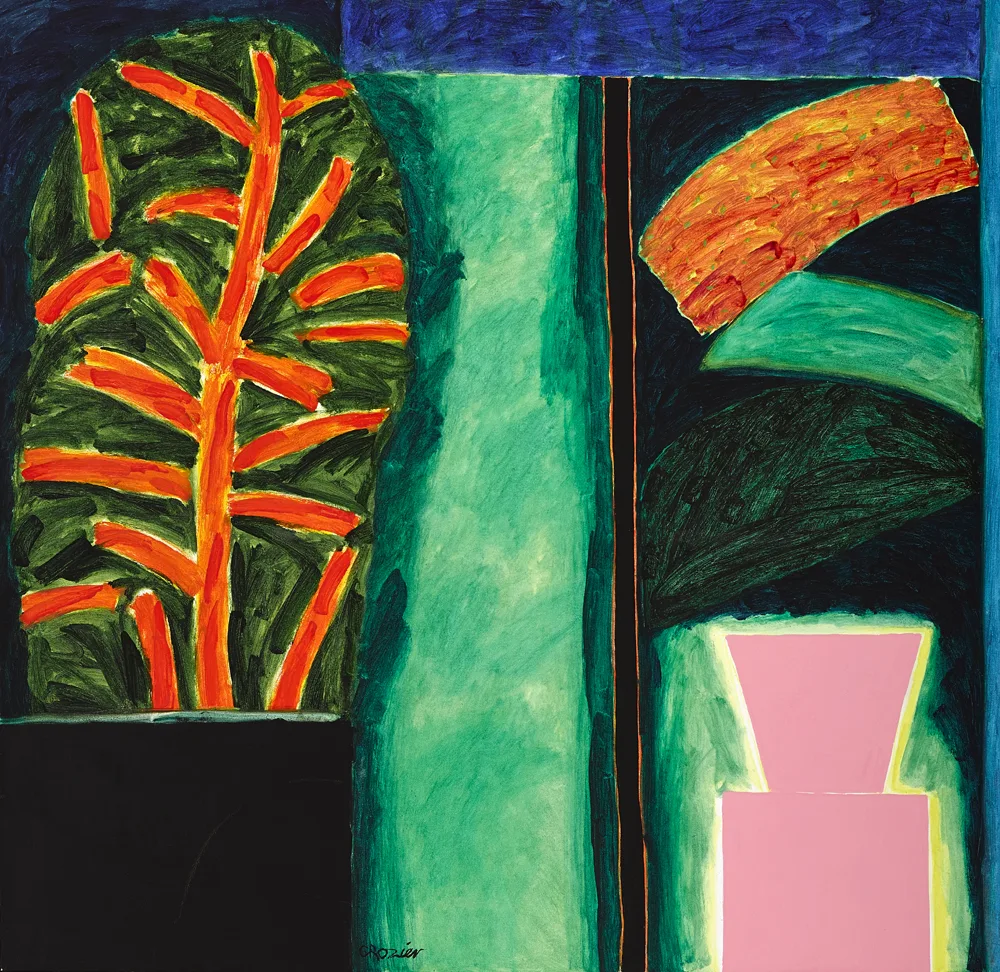 GARDEN AT NIGHT by William Crozier, oil on canvas, sold Nov 2016