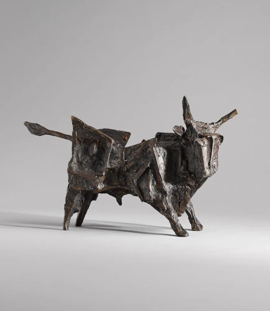 John Behan, BULL, 2006, bronze; (no. 9 from an edition of 9)
