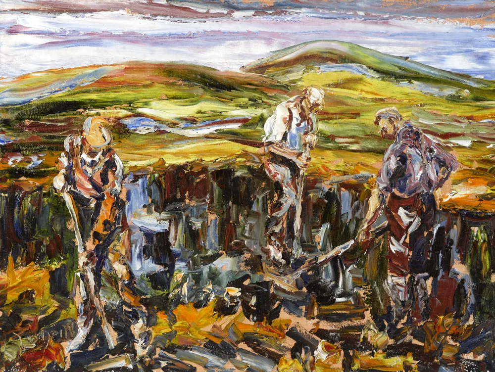 MOUNTAIN BOG by Liam O'Neill, oil on canvas, sold Nov 2016