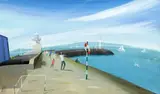 Nicholas Hely Hutchinson, THE LIGHTHOUSE ON THE PIER, HOWTH, COUNTY DUBLIN