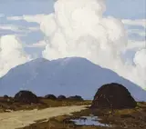 Paul Henry, WEST OF IRELAND ROAD THROUGH THE BOG