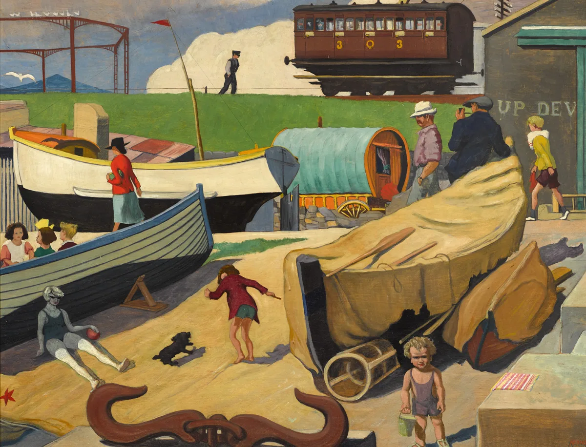 [MISCELLANEOUS OBJECTS], NORTH BRAY HARBOUR, COUNTY WICKLOW by Harry Kernoff, 1935, oil on board, sold May 2016