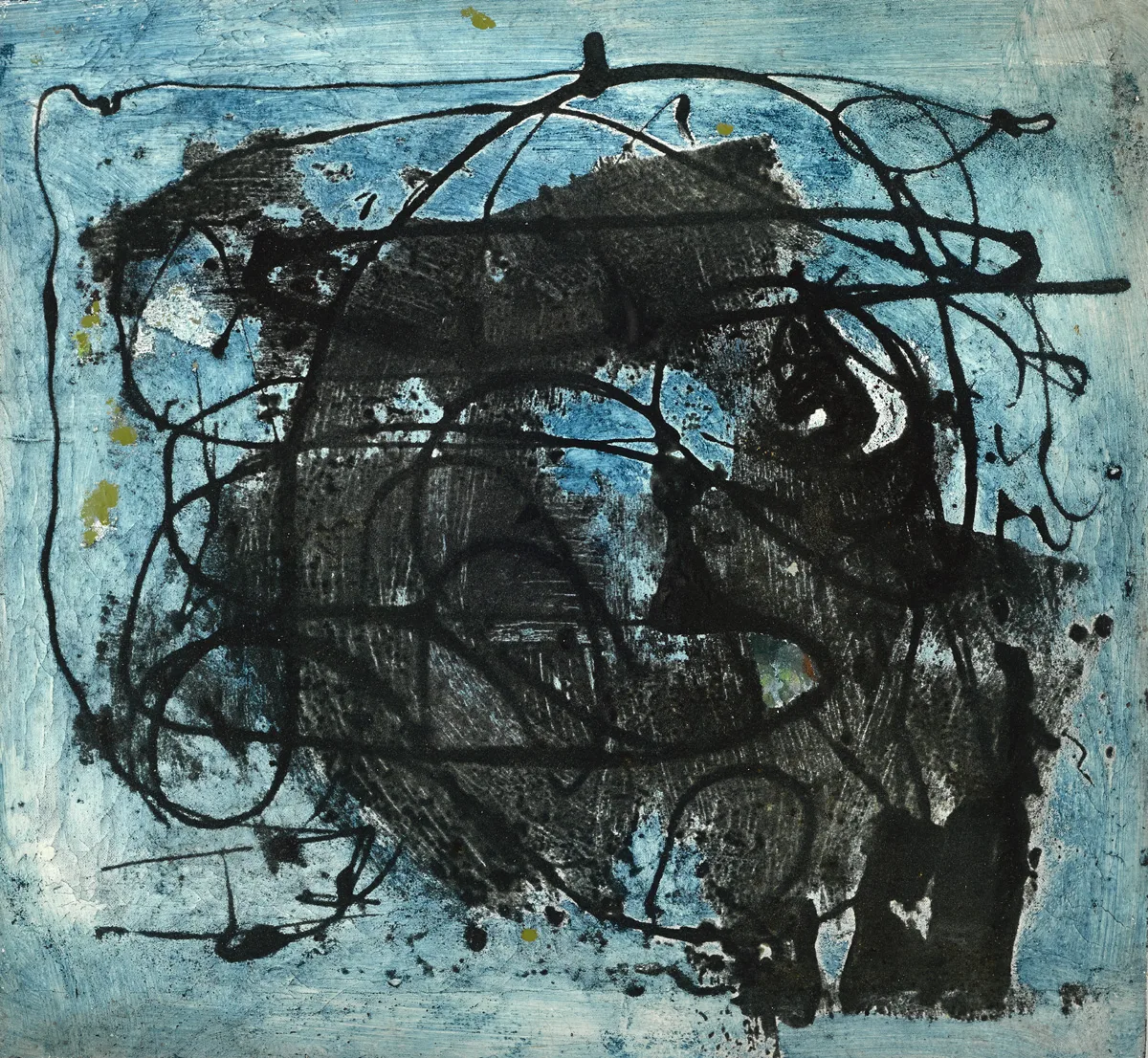 Gerard Dillon, ABSTRACT COMPOSITION, oil and sand on board