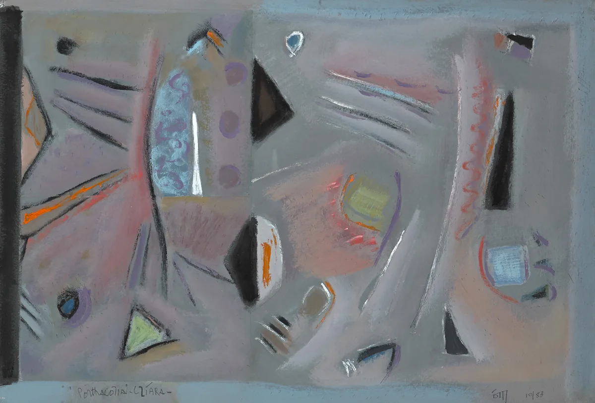 PORTHACOLIA-CLÍARA by Tony O'Malley, 1983, oil on card, sold May 2016