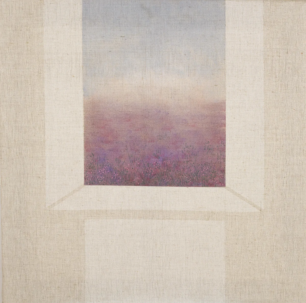 HEATHER DESERTS, WICKLOW by Patrick Scott, 1987, tempera on canvas, sold May 2016