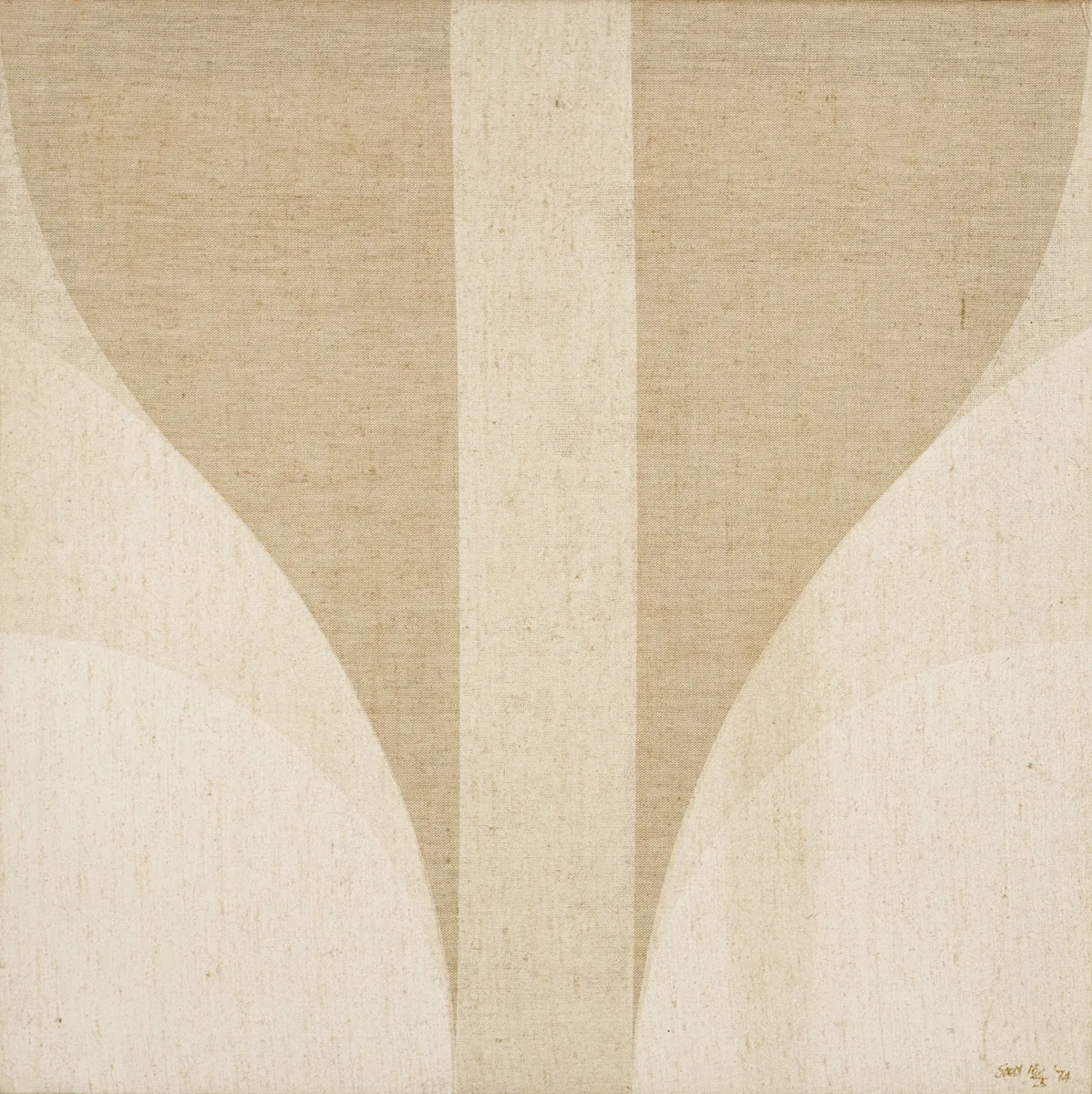 Patrick Scott, SOURCE, 1974, silkscreen on canvas; (no. 16 from an edition of 25)