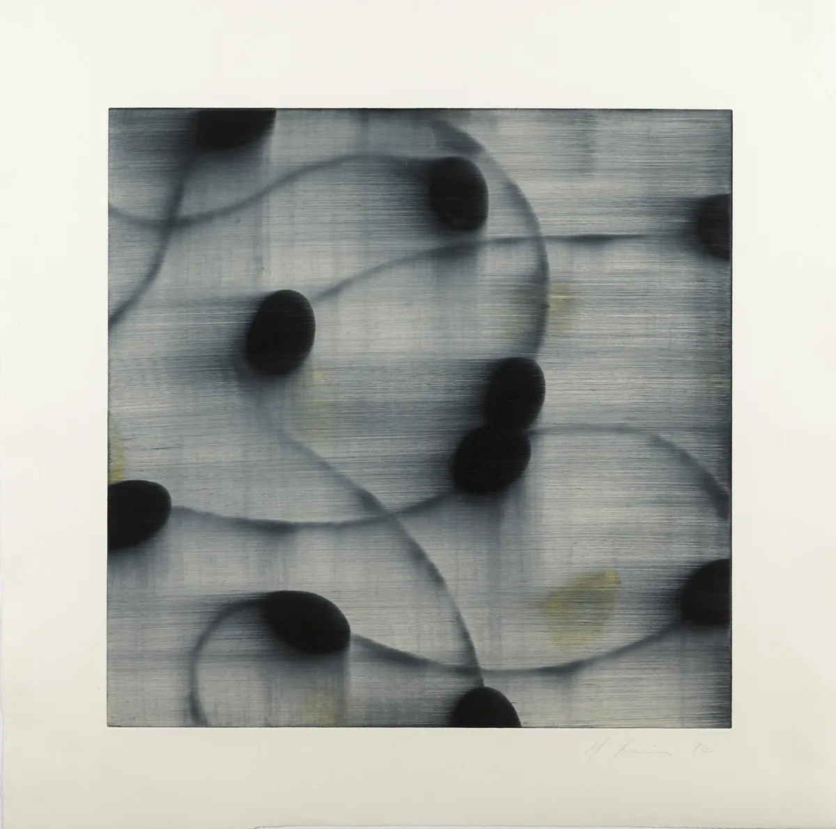 UNTITLED by Mark Francis, 1994, water based oil paint on paper, sold May 2016