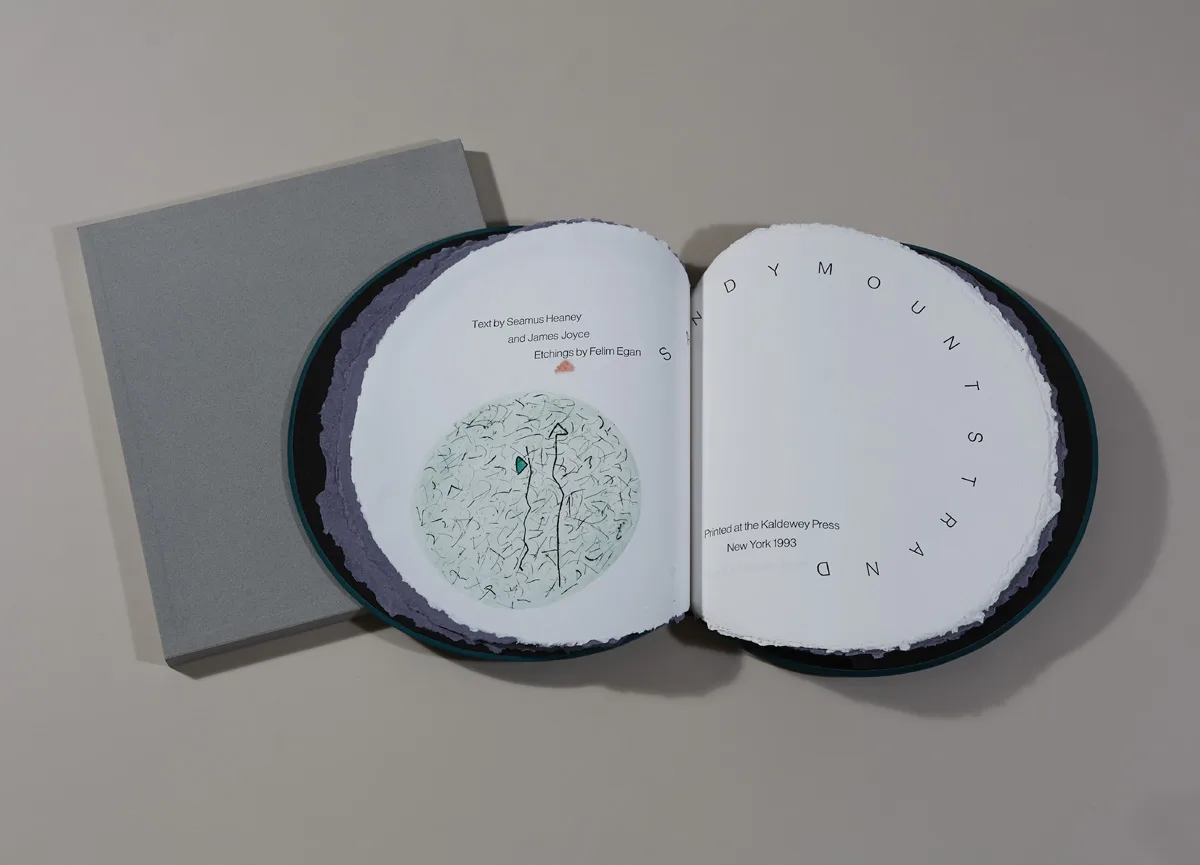 Felim Egan, SANDYMOUNT STRAND by SEAMUS HEANEY and JAMES JOYCE, 1993, first deluxe edition; (limited edition of 12)