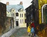 Séamus Ó Colmáin, VIEW OF LEE DUNNE'S HOME, MOUNT PLEASANT BUILDING'S, RATHMINES