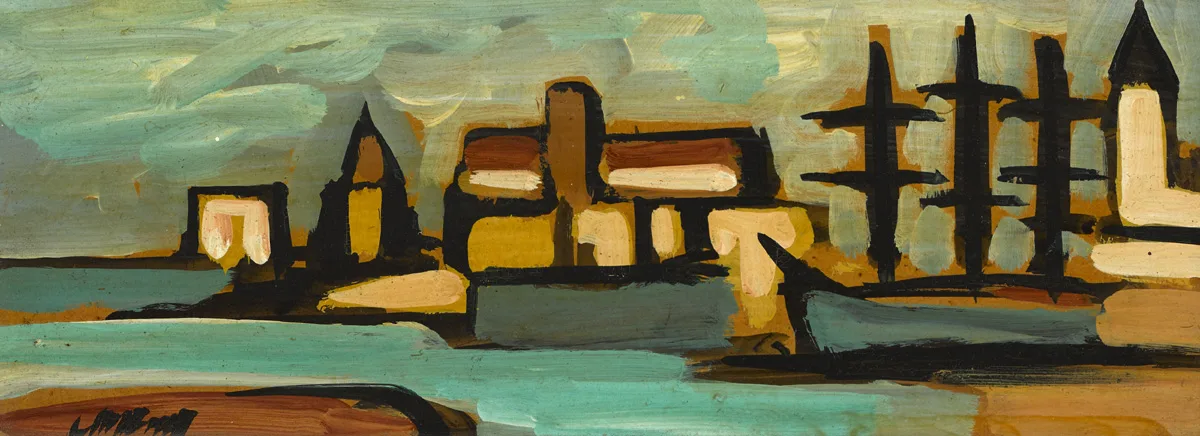 TWO CONTINENTAL SCENES (A PAIR) by Markey Robinson, gouache; (2), sold May 2016