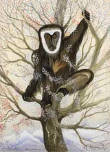 Pauline Bewick, MONKEY IN THE HIMALAYAS
