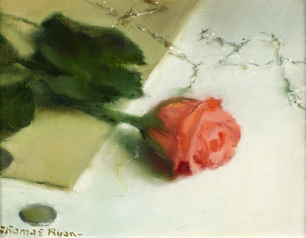 Thomas Ryan, ROSE, oil on board