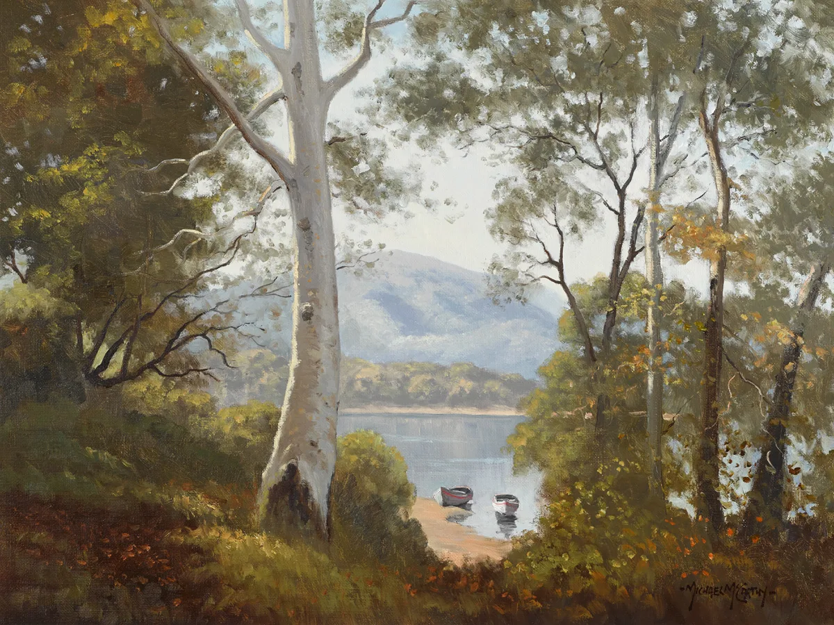 Michael McCarthy, THE LAKE SHORE, KILLARNEY, COUNTY KERRY, 2003, oil on board