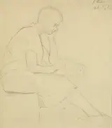 John Luke, SEATED FEMALE IN PROFILE (0.5 HOUR), STUDY OF BEECH, 1927 and HEAD OF A GIRL (SET OF 3)