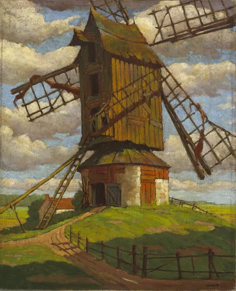 Harry Kernoff, WINDMILL, oil on canvas