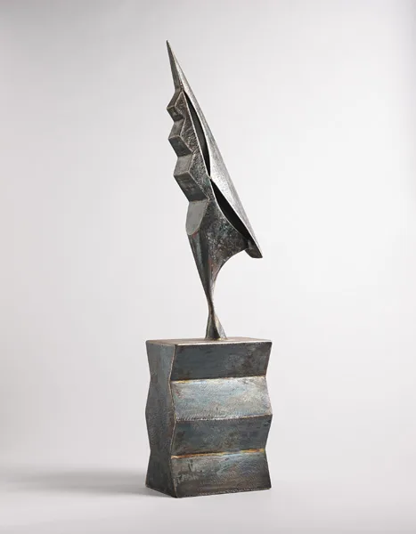 COCKEREL (AFTER BRANCUSI) by Conor Fallon, mild steel, sold Nov 2014