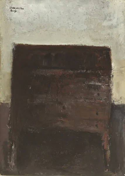AN OLD DUBLIN DESK by Charles Brady, 1966, oil on paper, sold Nov 2014