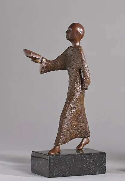 THE QUEST by Elizabeth O'Kane, 2000, bronze on marble base; (from edition of 3), sold Nov 2014