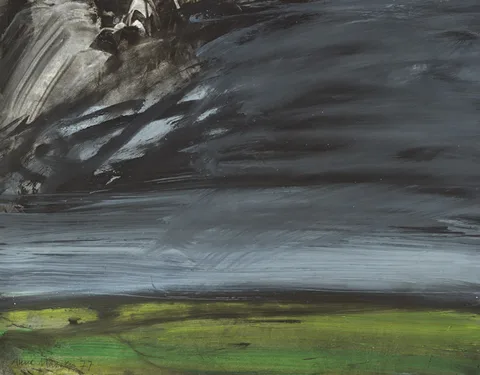 Anne Madden, LAND STUDY, 1977, oil on paper