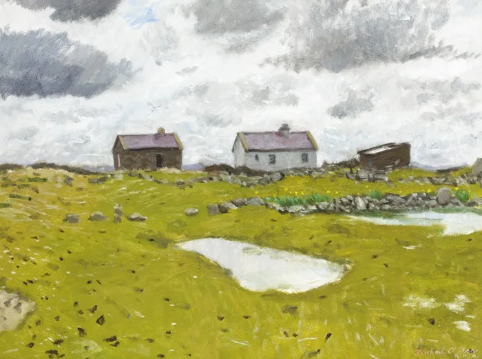 THE PAINTER'S COTTAGE by Michael O'Dea, 2002, oil on canvas, sold Nov 2014