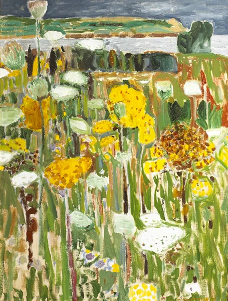 WILD FLOWERS AT BRETON CAPE by Alexey Krasnovsky, 2000, oil on canvas, sold Nov 2014