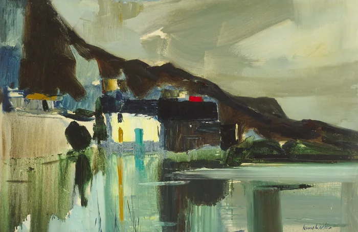 REFLECTIONS, DONEGAL by Kenneth Webb, oil on canvas, offered Nov 2014