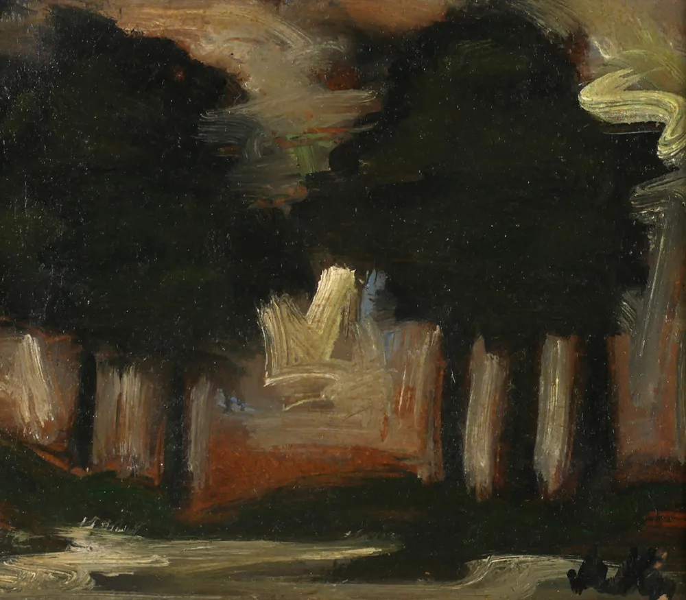 Markey Robinson, TREES, oil on board