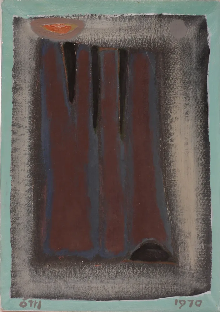 WINTER BOOK by Tony O'Malley, 1970, oil on canvas, sold Jul 2017
