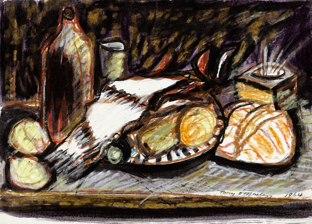 UNTITLED (STILL LIFE) by Tony O'Malley, 1964, gouache and pastel on paper, sold Jul 2017