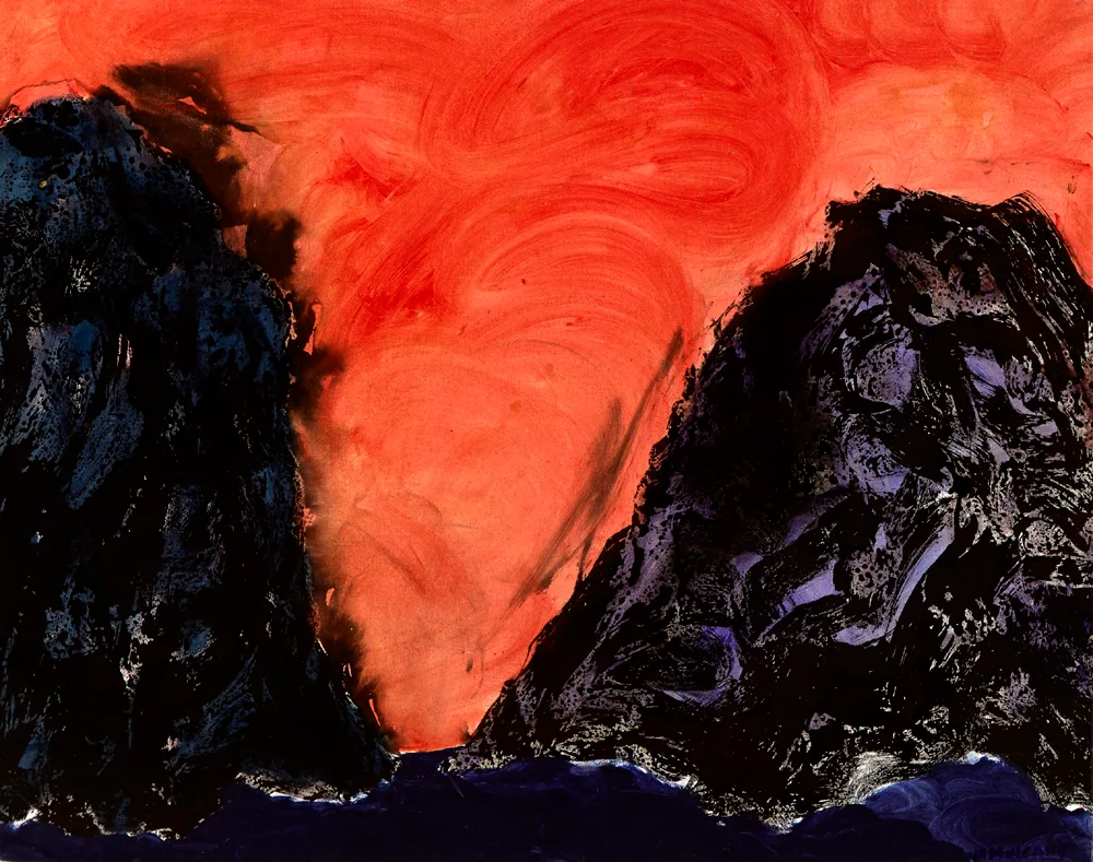 UNTITLED by Michael Mulcahy, oil on canvas laid on board, offered Jul 2017