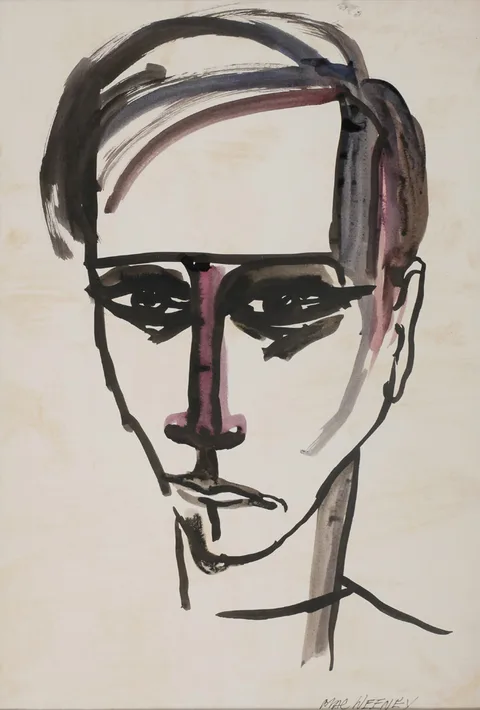 Leslie Mary MacWeeney, PORTRAIT OF A YOUNG MAN, watercolour