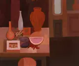 Arthur Armstrong, STILL LIFE WITH POTS
