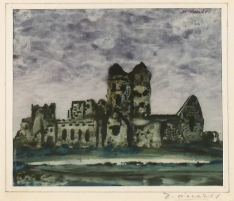 Daniel O'Neill, THE OLD ABBEY, watercolour