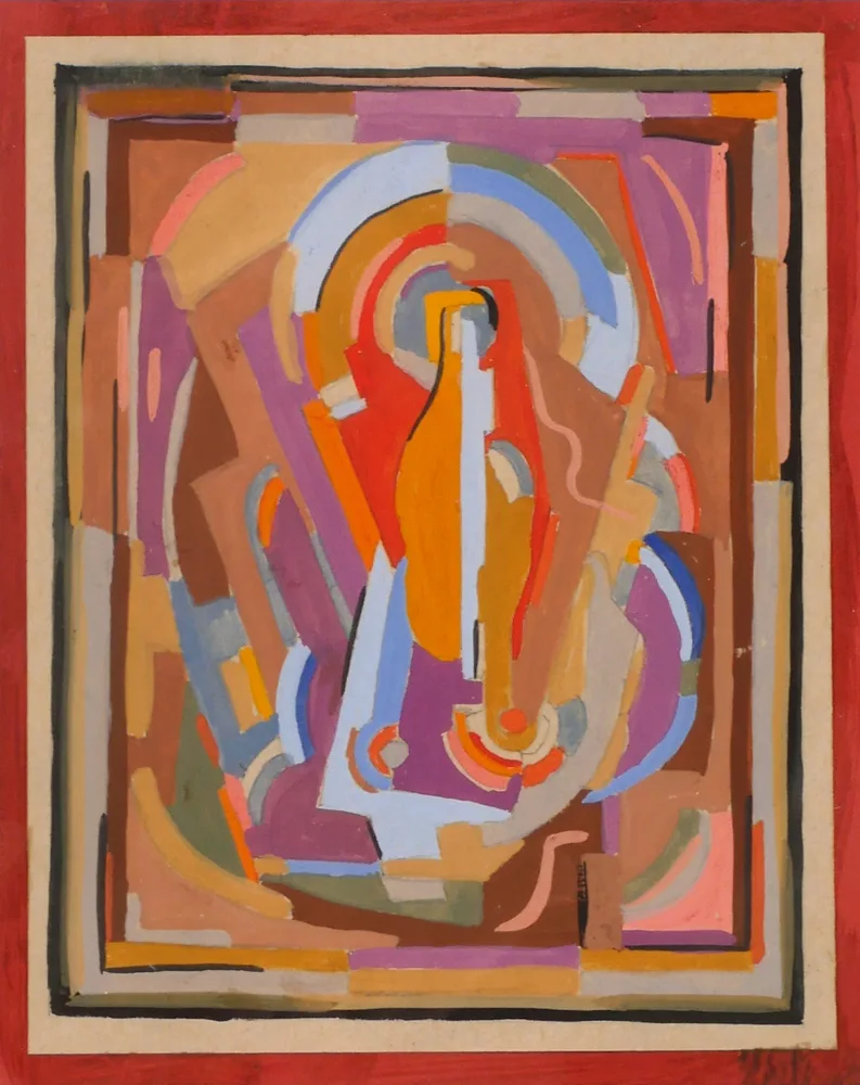 Evie Hone, ABSTRACT COMPOSITION, gouache