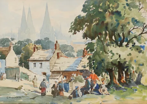 Christopher M. Doran, OFF ST. FRANCIS ROAD, CORK, watercolour
