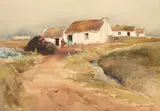 Frank Egginton, COTTAGE AND CHICKENS, WEST OF IRELAND