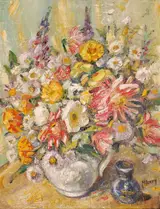 Marjorie Henry, STILL LIFE WITH FLOWERS