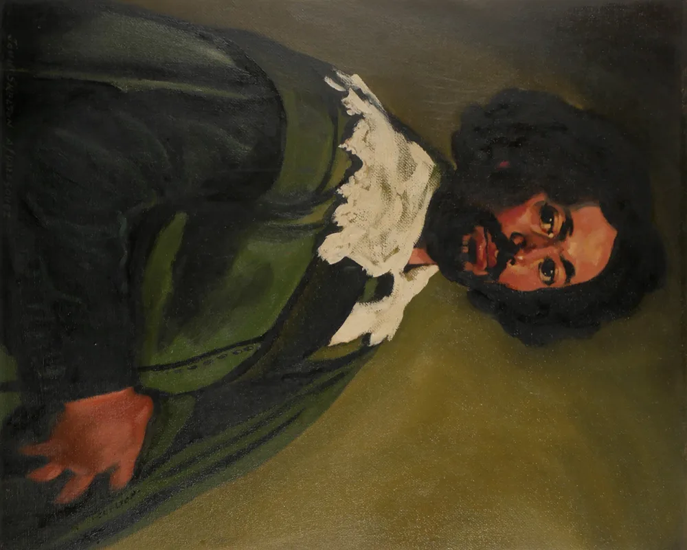 AFTER VELÁZQUEZ by John Skelton, 1975, oil on board, sold Jul 2017