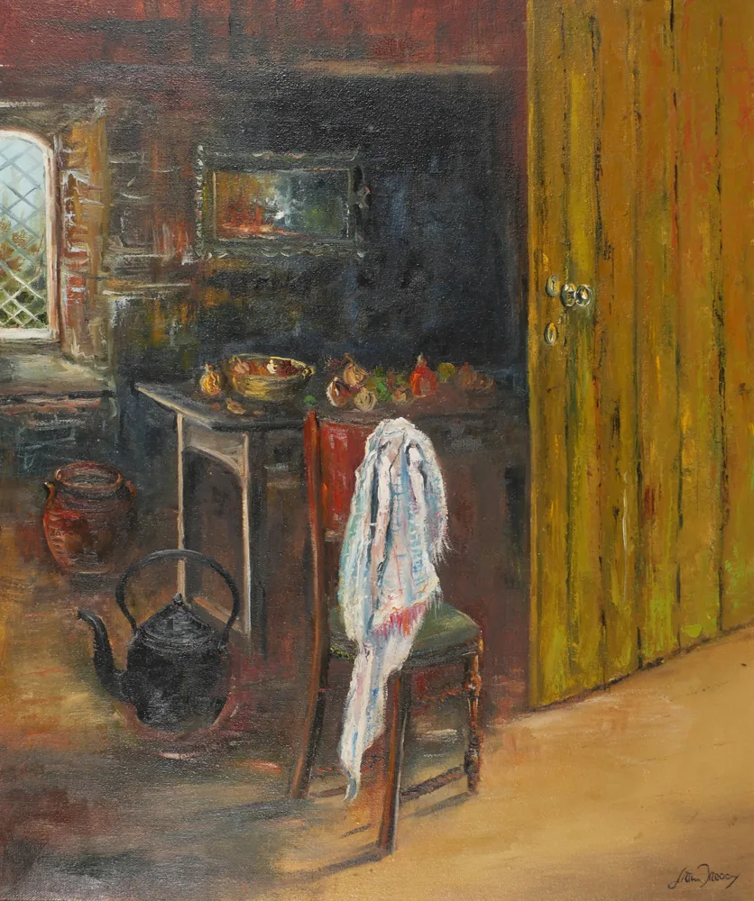 THE GREEN DOOR by Liam Treacy, oil on canvas, offered Jul 2017
