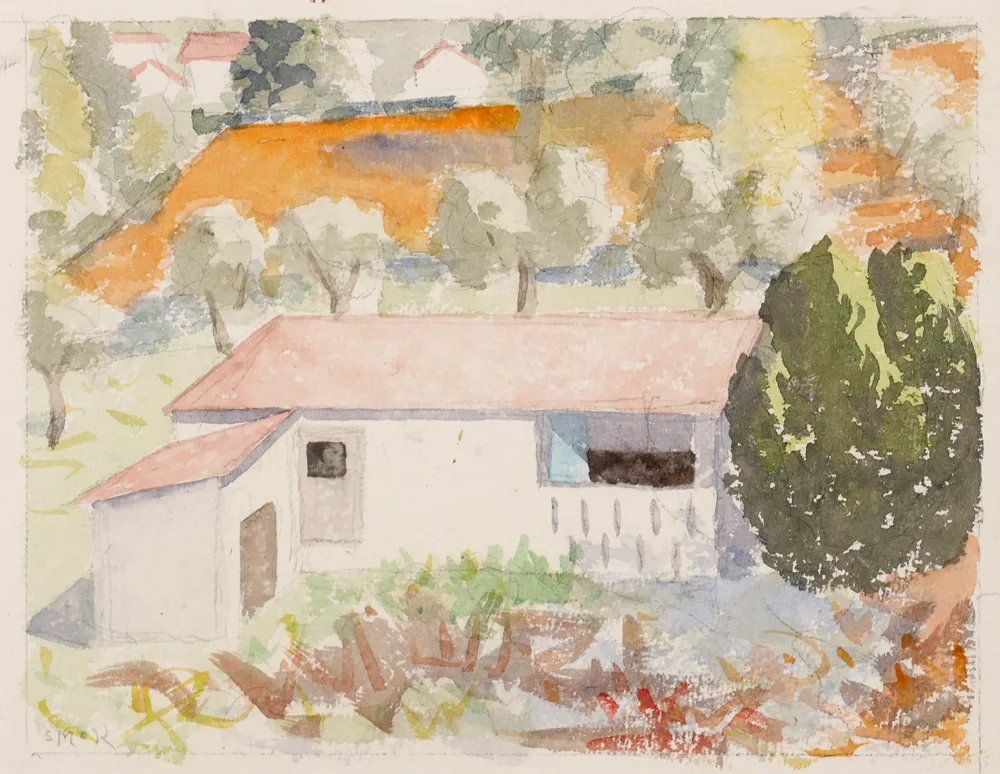 Stephen McKenna, THE BARN, watercolour
