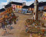 Orla Egan, MARKET DAY, WESTPORT, COUNTY MAYO